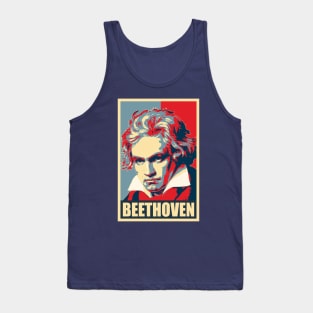 Beethoven Propaganda Poster Pop Art Tank Top